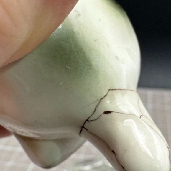 Antique Porcelain Dog Figurine With Fly on Paw READ - Picture 6 of 6